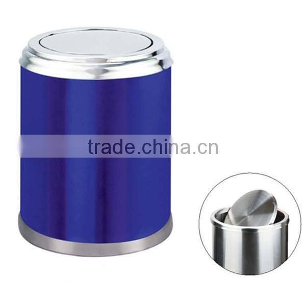 Hot sale commercial indoor steel trash can/kitchen waste bin/hotel guest room/living room dustbin/hotel room garbage can GPX-157