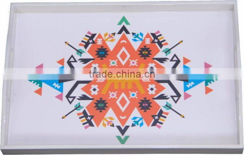 Lacquer serving tray