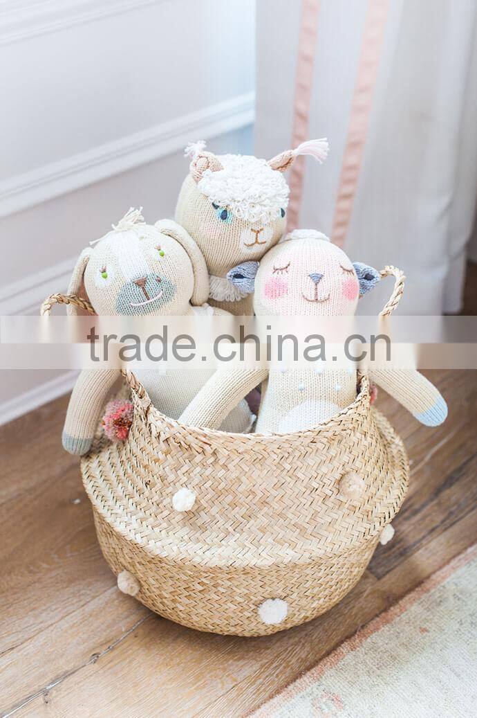 Nature seagrass belly baskets/ Eco-friendly seagrass laundry baskets