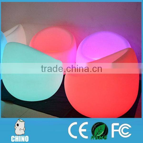 Illuminated Led Waterproof sofa with rechargeable battery