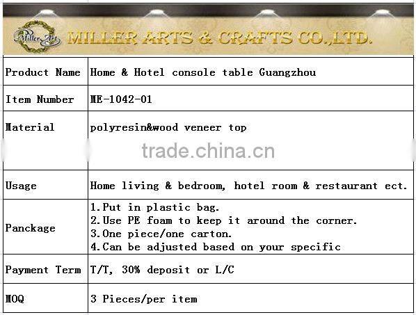 Good quality Marble top classic console table