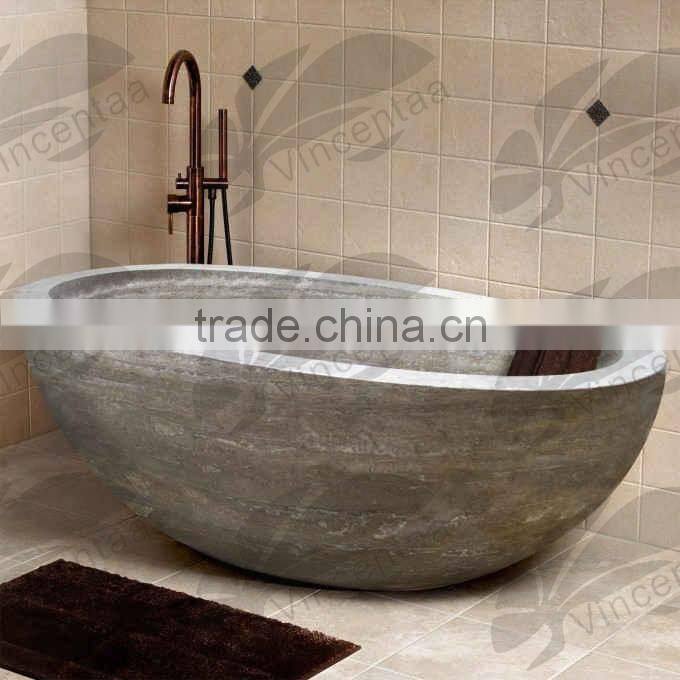 2015 New Design white Marble Stone Bathtub for Sale made in China