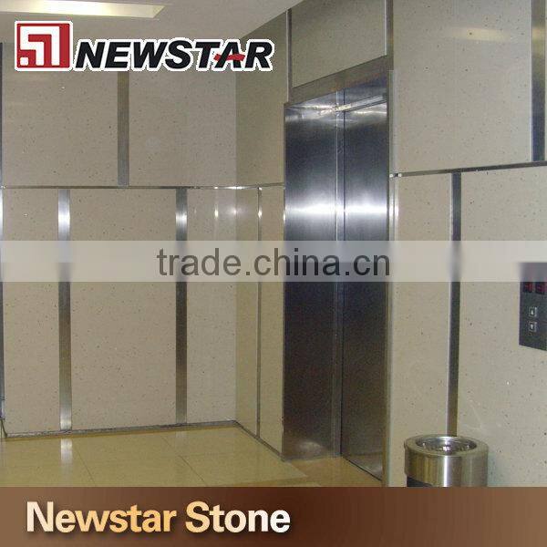 Newstar white quartz wall cladding stone