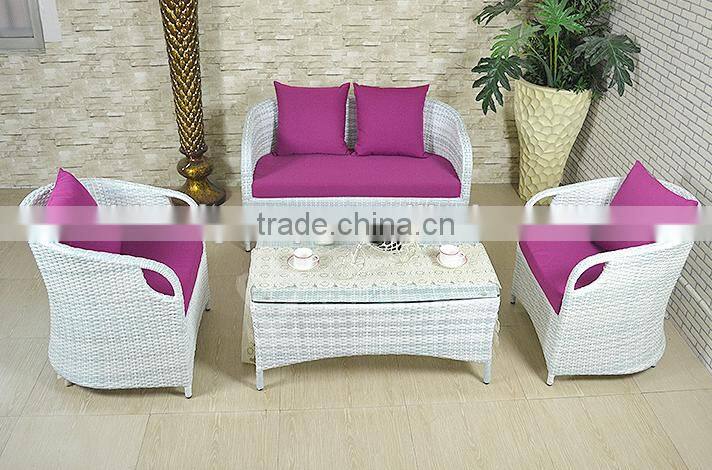 Outdoor garden rattan furniture sofa sets PE rattan furniture(BF10-R112)