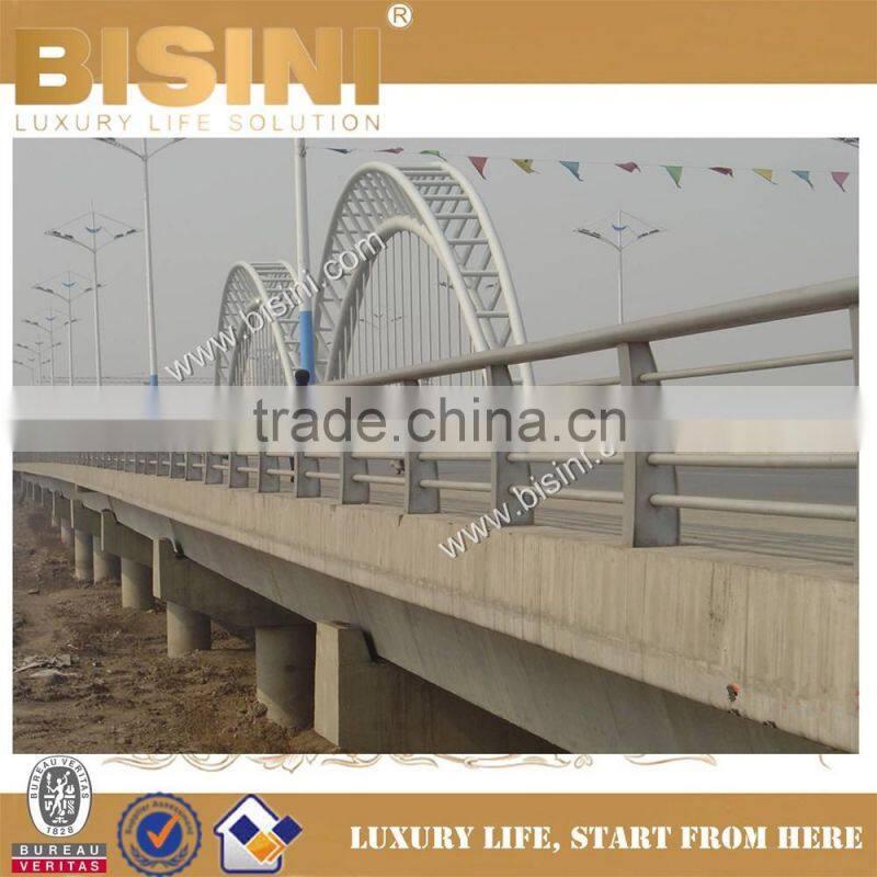 Shanxi Pingyang Steel Structure Car Bridge, Steel Concrete Vehicle Bridge, Double Half Moon Shape Bridge(BF08-Y10026)