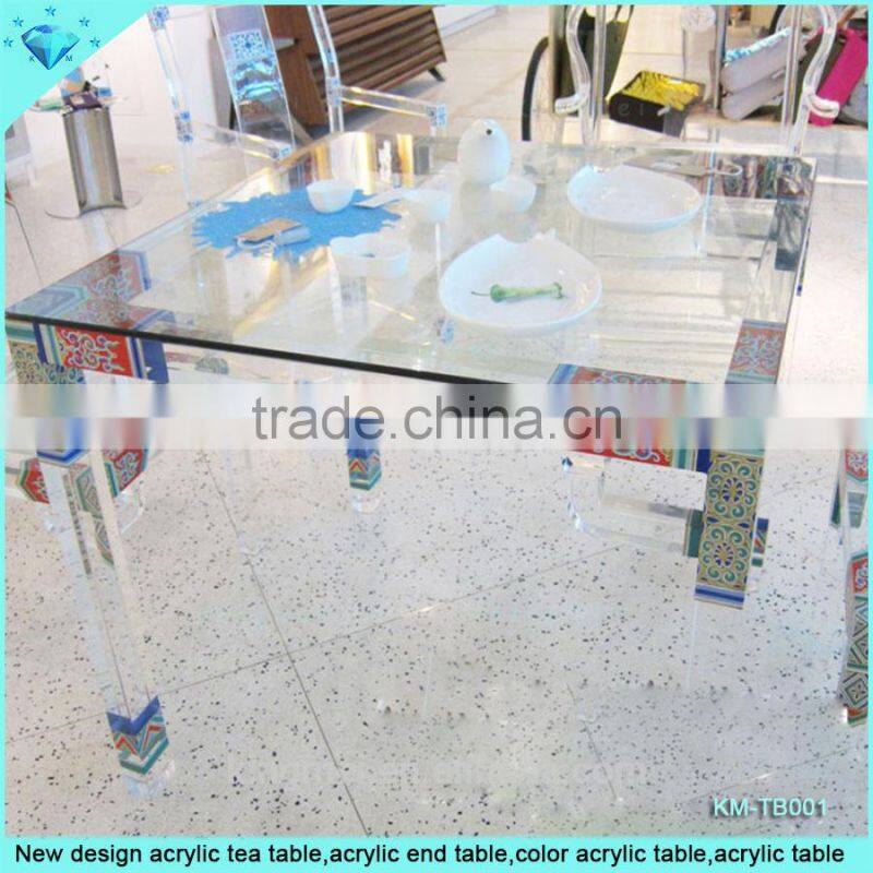 retail small acrylic round display table
