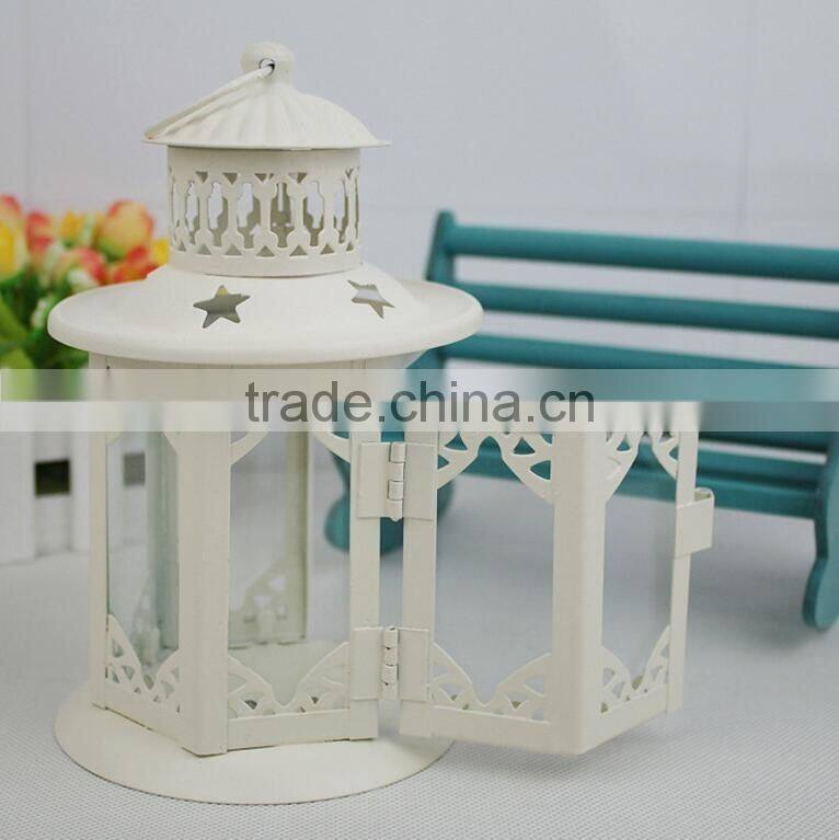 outdoor decorative house Style OEM Metal Lantern Candle Holders