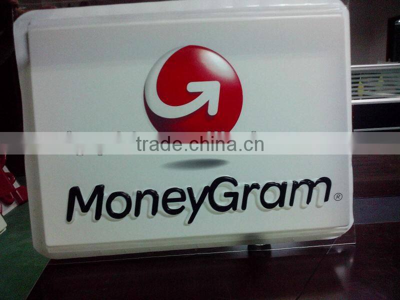 plastic advertising display board of vacuum forming process