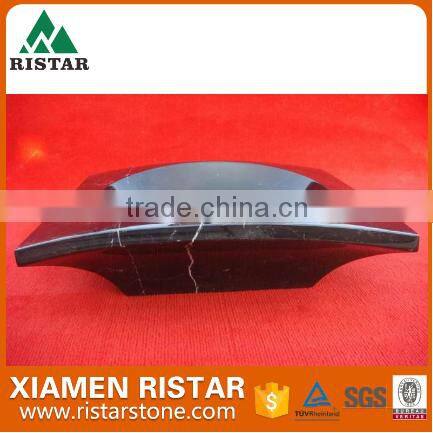 High quality black square marble stone bathroom basins and stone sinks RST-SB007