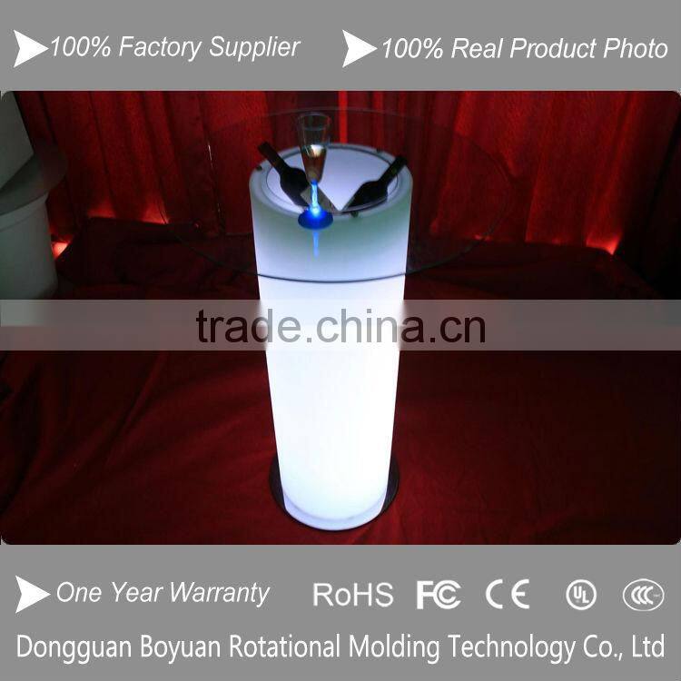 Best selling illuminated plastic bar waterproof led lighting ice cool bucket