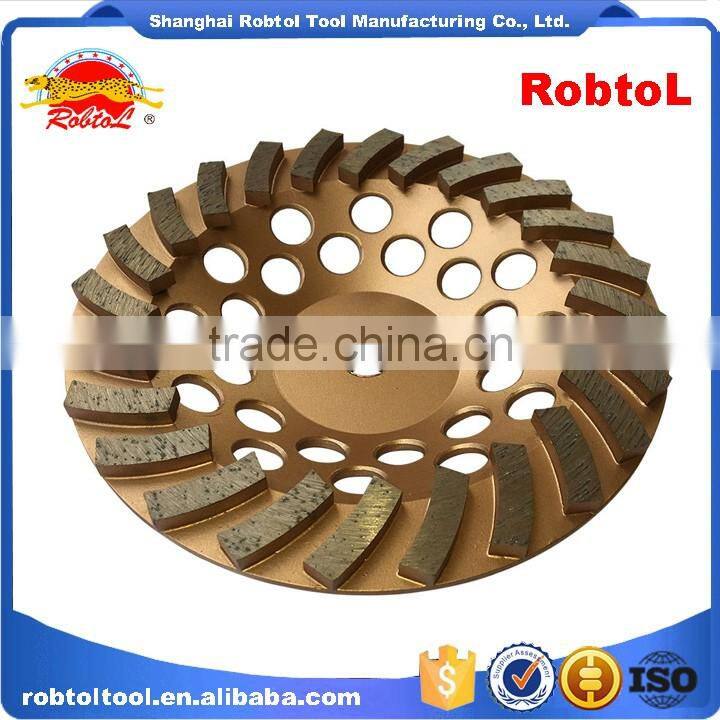 150mm turbo row waved spiral diamond grinding disc cup wheel for concrete floor 6" cutting tools abrasive polishing grinder