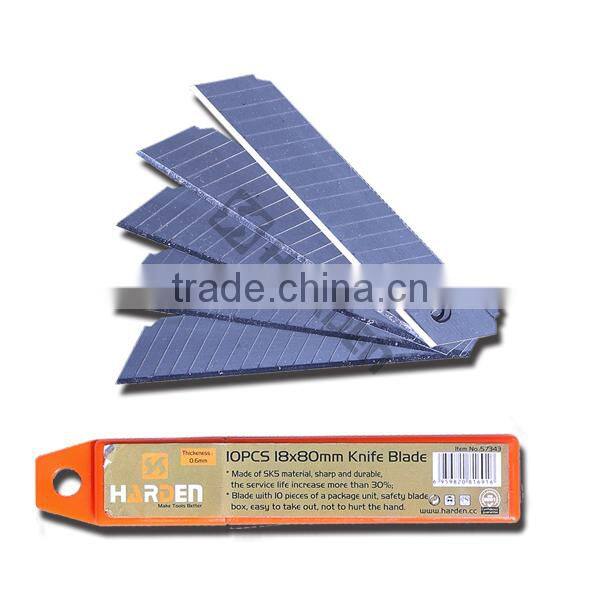 Top Quality 18mm Wide SK-5 Steel 10pcs Inside Utility Knife Cutter Blade