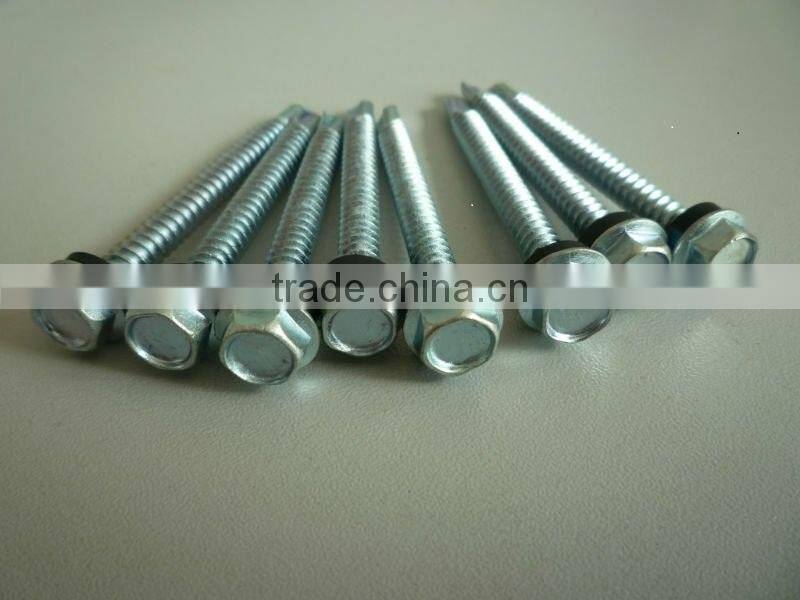 Galvanized Hex Head washer Self-drilling roofing Screws