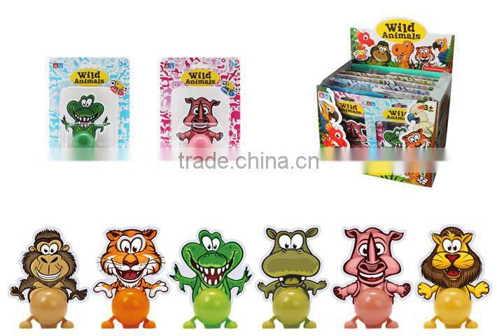 DIY animals type card funny wind up toys