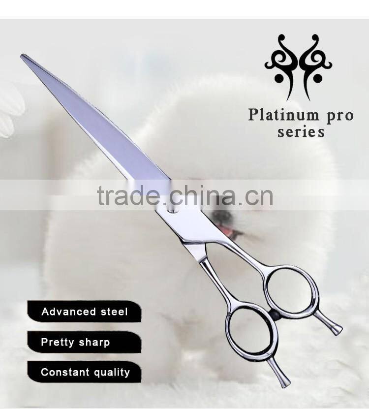 CA-75J 7.5inch downward curved double finger rest dog grooming scissors
