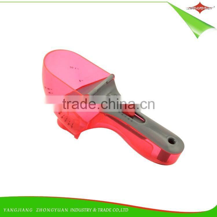 ZY-L1041 wholesale flexible plastic adjustable measuring spoon 30ml