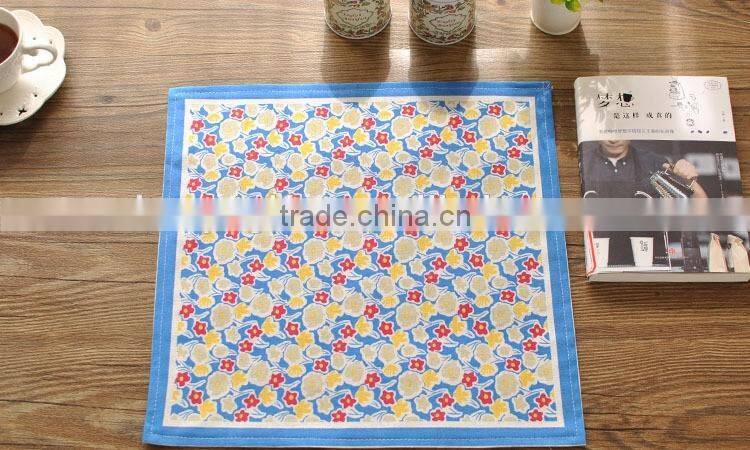 Classical European Priting Table Napkin Linen Cotton Folding Design Dinner Napkin