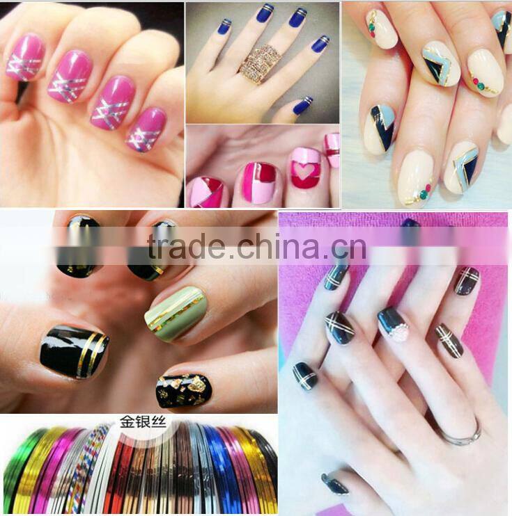 DIY Nail Art Decoration 3D colorful Nail Tape nail art stripe tape