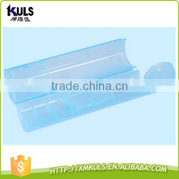 Multi-function creative candy color plastic pen container transparent plastic box