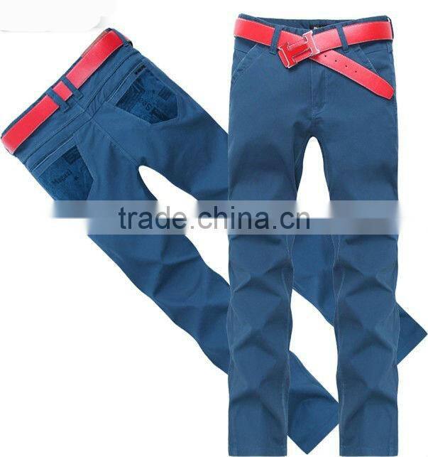 Man's Spring & Summer Solid Bright Color Fashionable Casual Pants