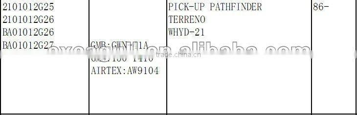 high quality 2101012G25 auto water pump