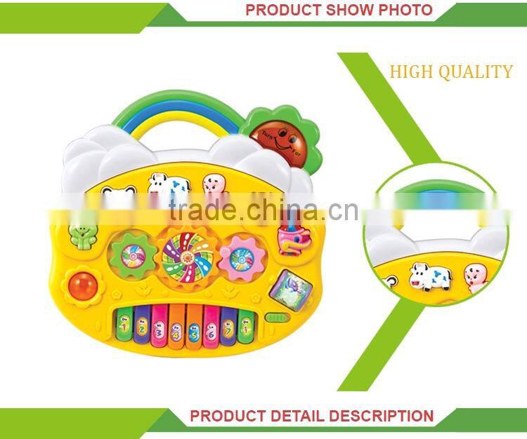 Latest version plastic instrument toy electric baby grand piano prices
