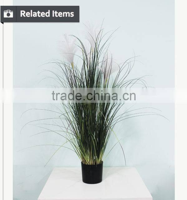 China artificial onion grass real looking autumn grass artificial potted plants for decoration