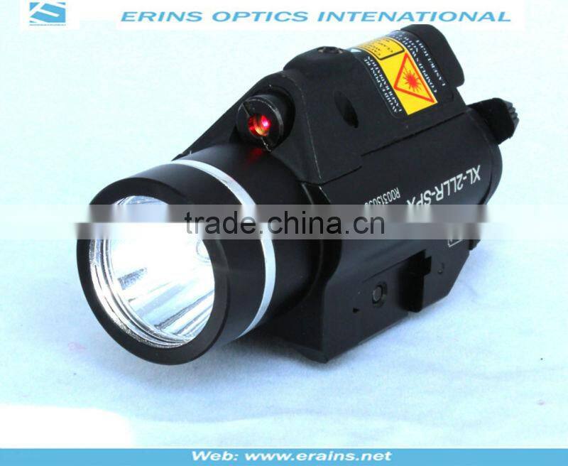 Tactical red laser sight scope and 200 lumen CREE Q5 LED flashlight combo