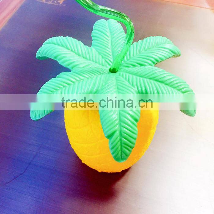 UCHOME Fancy Fruit Shape PP Drinking Water Bottle With Straw