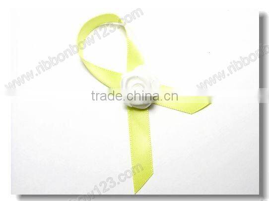awareness satin ribbon bow ribbon rose flower