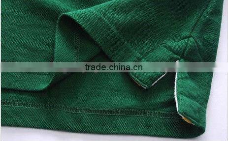 bulk soft high quality 100% cotton man's heavy short sleeve polo shirt