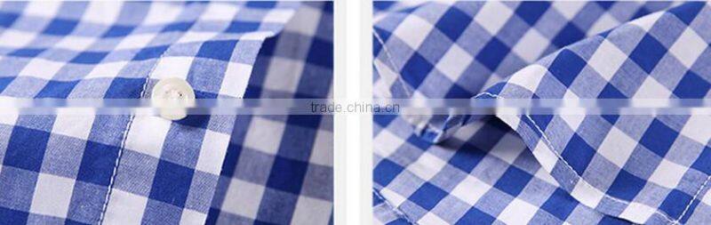 casual short sleeve shirts for men 100% Cotton Material and Plaids Pattern shirts wholesale plaid shirts