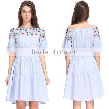 Custom Smart Casual Cold Shoulder Woman Club Fashion In Style Hot Dress