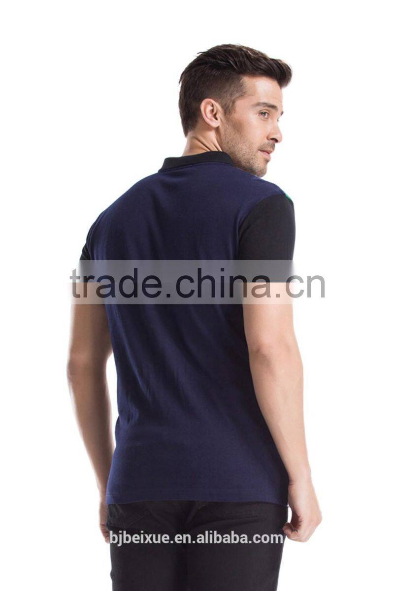 2016 OEM service stylish latest design custom cotton polyester spandex man polo shirt golf