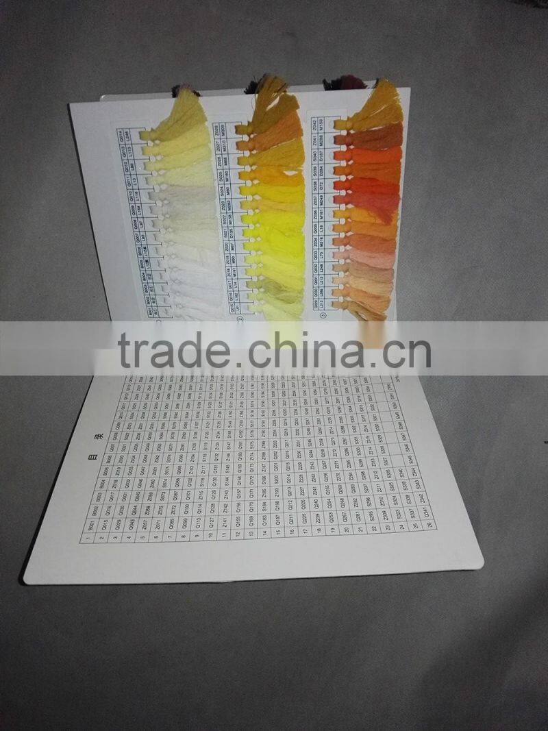 real yarn color shade for socks production yarn shade card