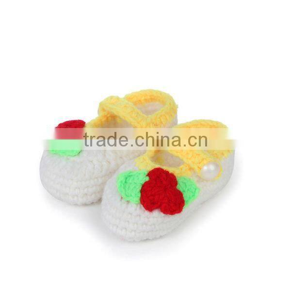 High Quality Fine Workmanship Hand Made Baby Crochet Wool Shoes