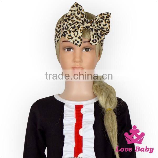 Newest Grosgrain Hair Accessories With 3pcs Children Ruffle Boutique Outfit Kids Hair Accessories Set