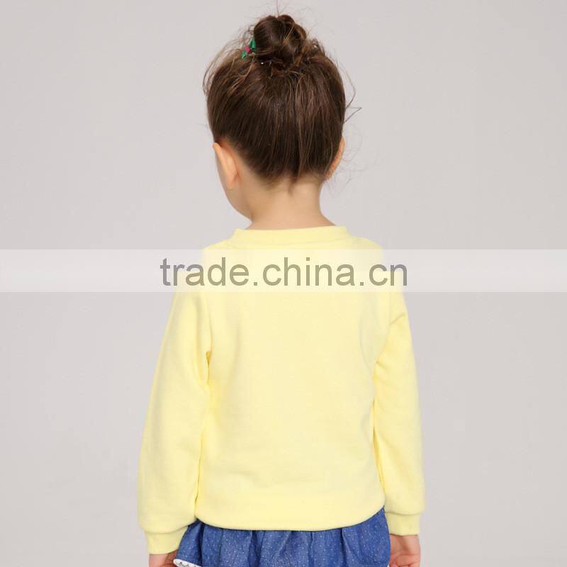 S32684W SpringGirls Sweatshirts Children Clothes Cotton Casual Girls Sweatshirts Hoodies