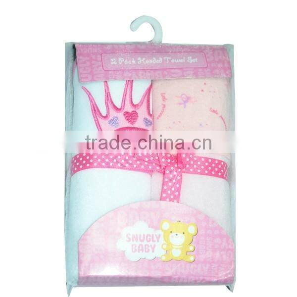 China supplier hooded baby blanket set