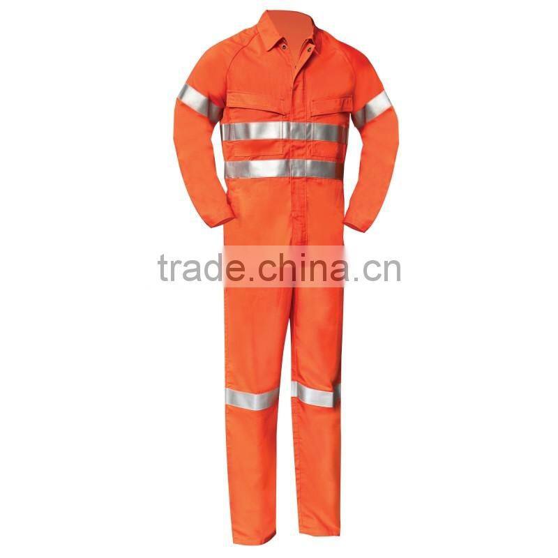fire retardant indura ultrasoft coveralls with reflective tape