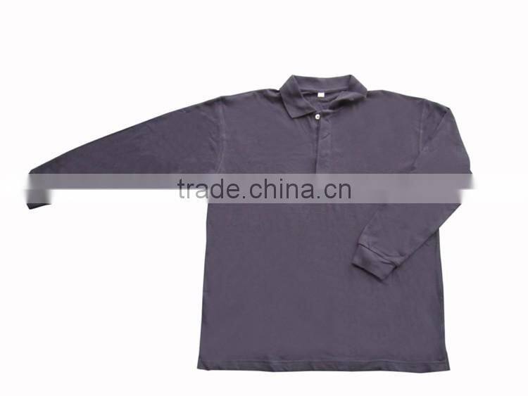FR long sleeves polo shirt flame resistant clothing for certificate EN11612