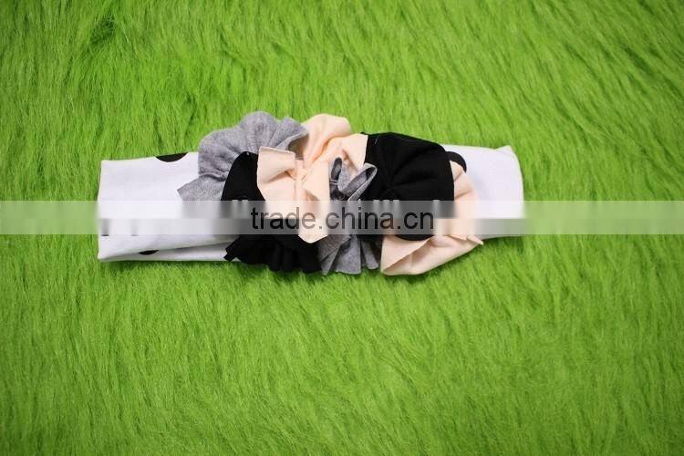 2016 baby girl spring clothing toddler flower hairbands wholesale kids girl headband children boutique bow knot hair accessories