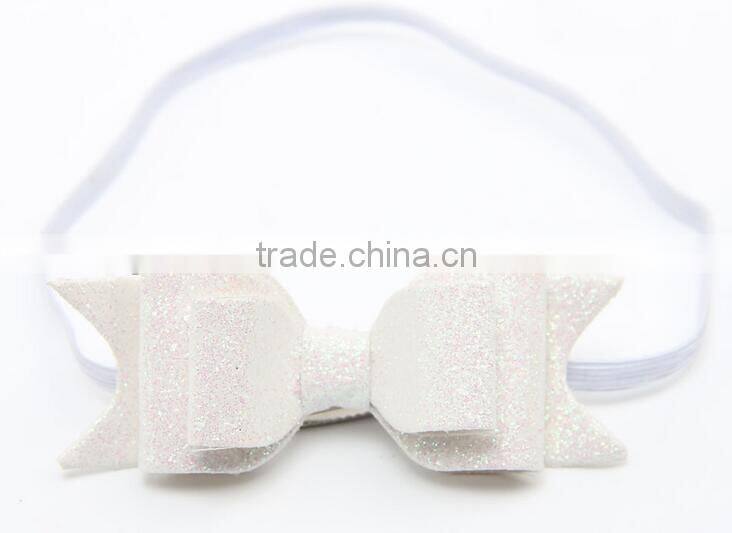 2016 new design shinning bow headband for kids