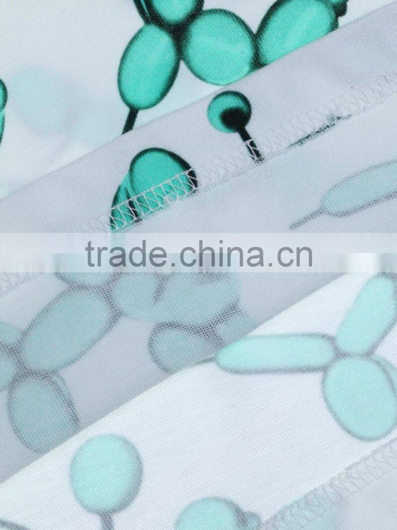 Women's Fashion Cartoon Printing 100% Cotton Loose Short T Shirt Tops