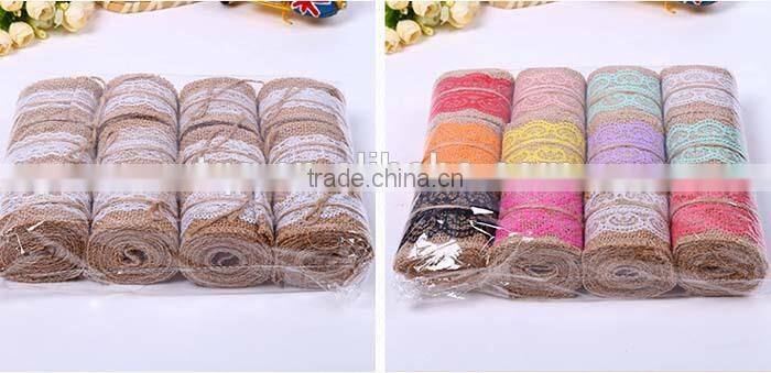 Linen ribbon/Bud silk linen volume/Linen lace band