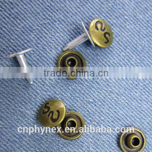 Fashion Jeans Button Metal Rivet For Garments