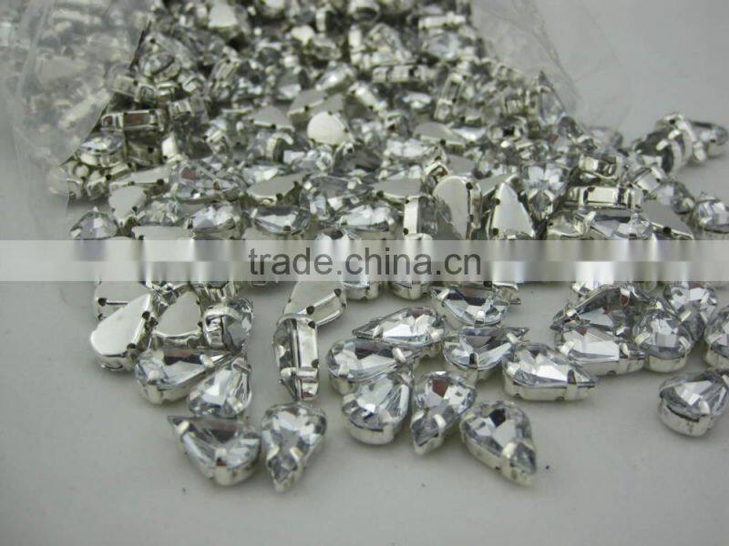 shinning acrylic sew on stones