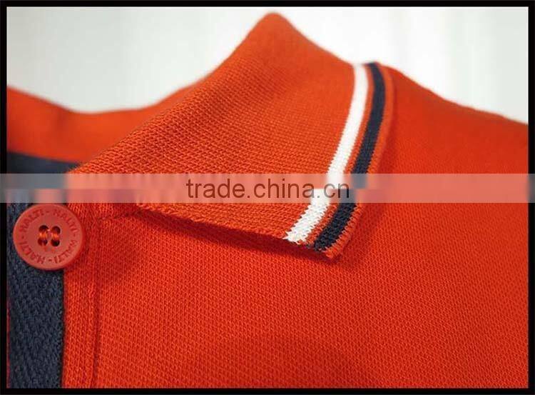 T056-3543R OEM Red Cotton Polo Shirts In China New Design Polo T Shirt