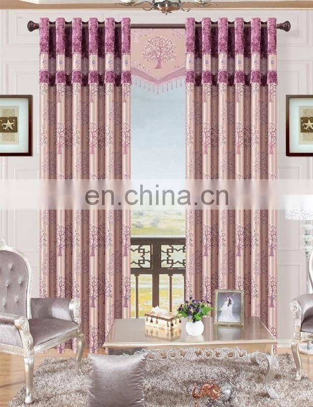 2016 100 polyester jacquard blackout curtain made in Shaoxing