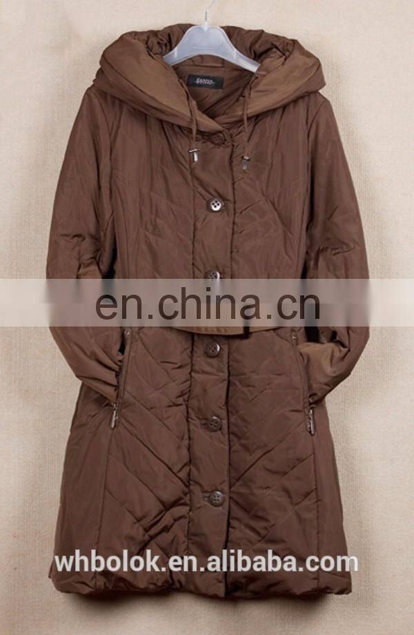 New style winter plus size trench coat very warm quilted polyester winter coat